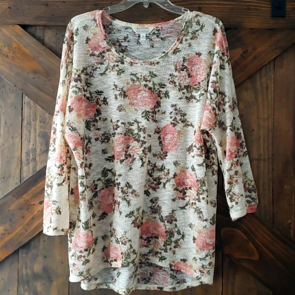 Charming Charlie Blouse with flowers